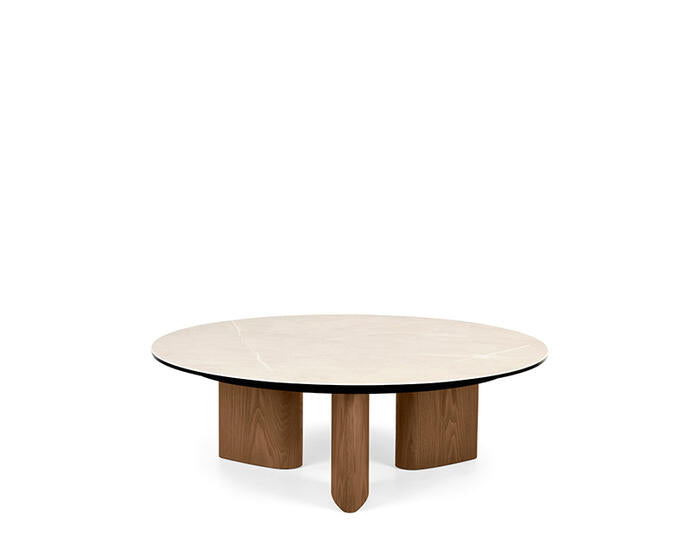 Stolik kawowy Sandy 90 × 90 cm, wysokość 30,5 cm Calligaris