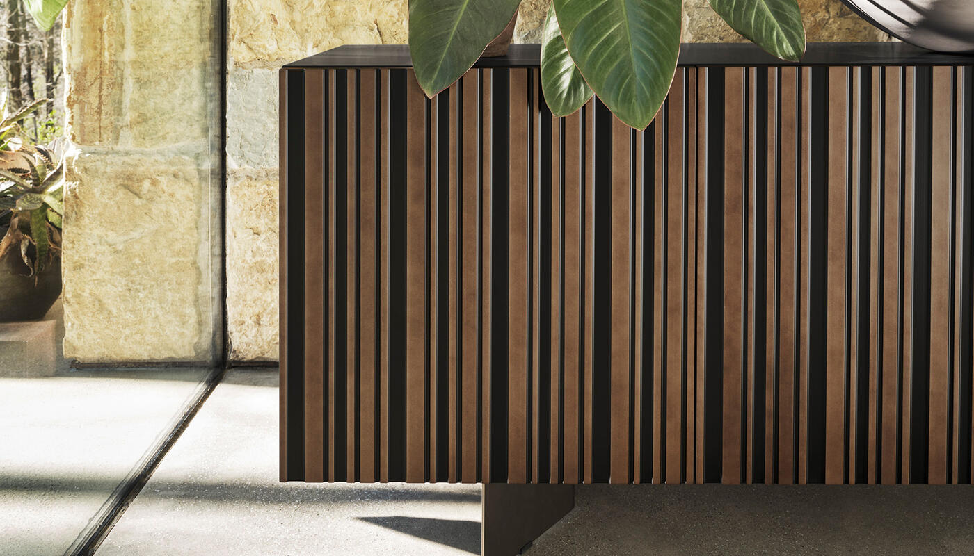 Komoda Stripes 3-drzwiowa 181 cm Calligaris