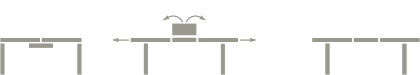 Stół rozkładany Cyclone – Calligaris