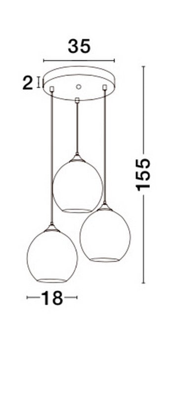 Lampa wisząca Blaze – Nova Luce