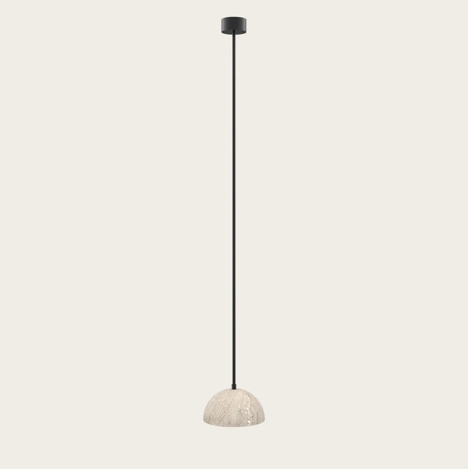 Big Dussa – lampa wisząca LED z trawertynu