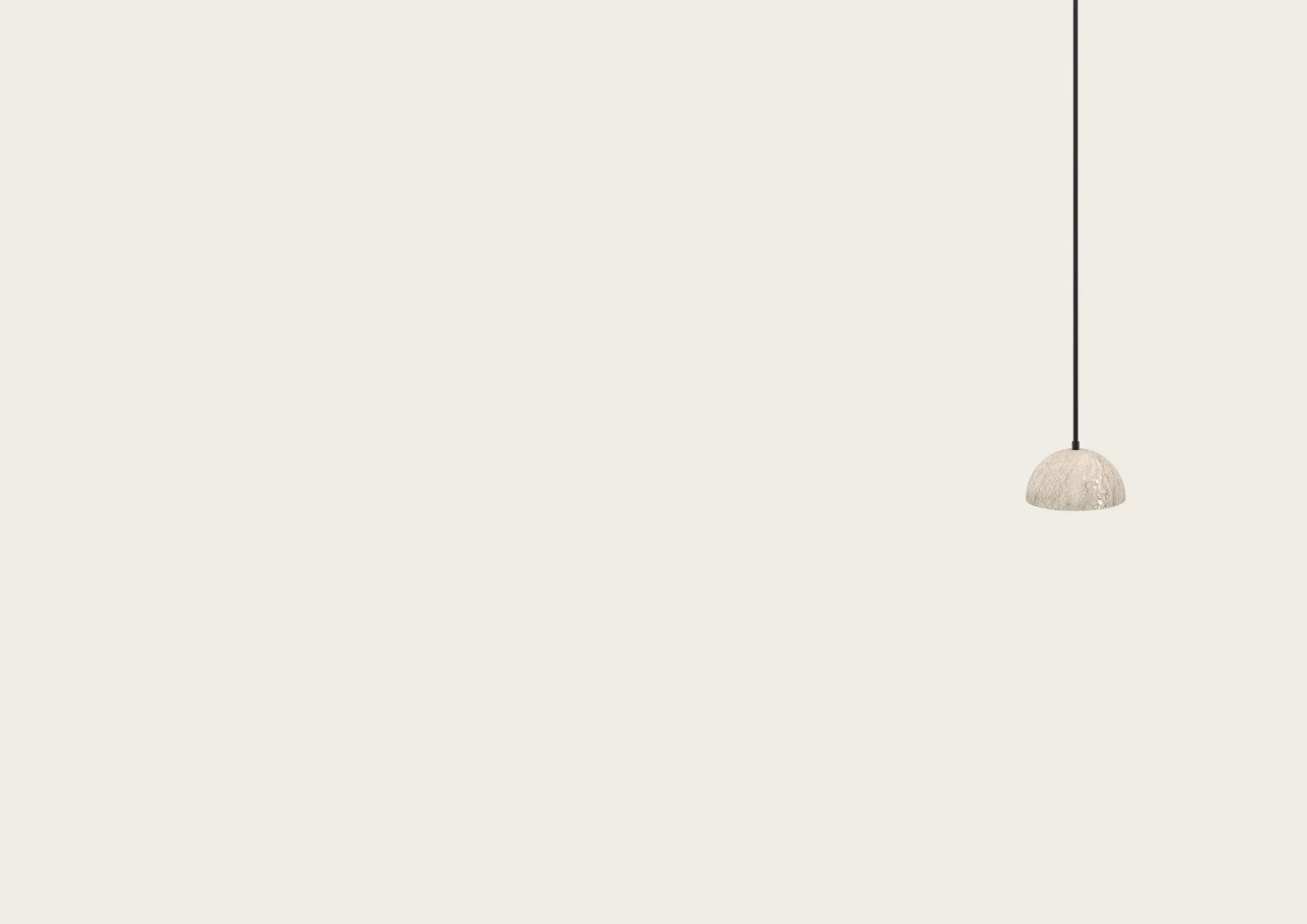 Big Dussa – lampa wisząca LED z trawertynu
