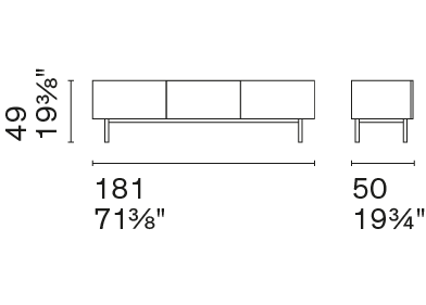 Komoda RTV Sinuosa 181 cm Calligaris