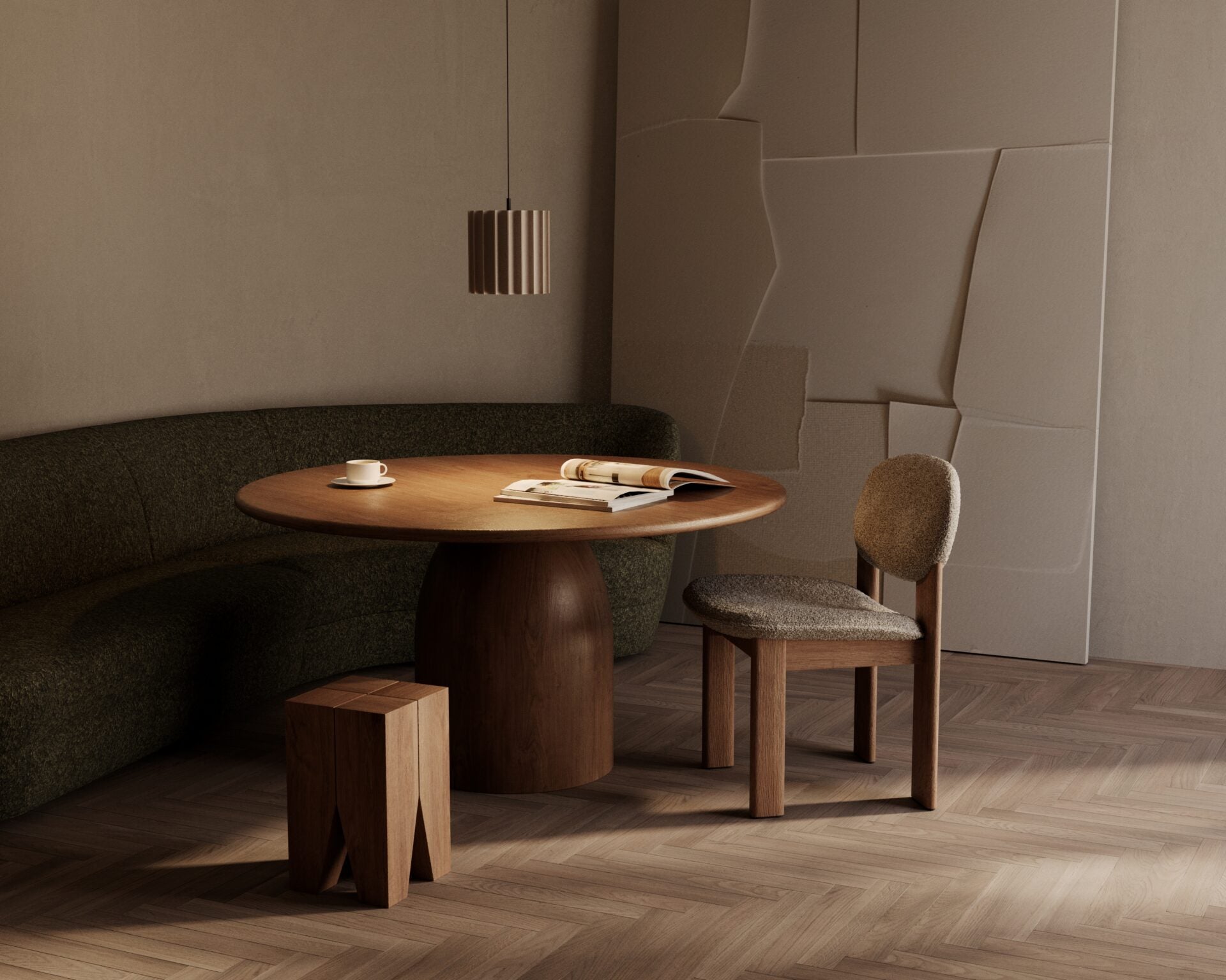 Dena – lampa wisząca ceramiczna LED