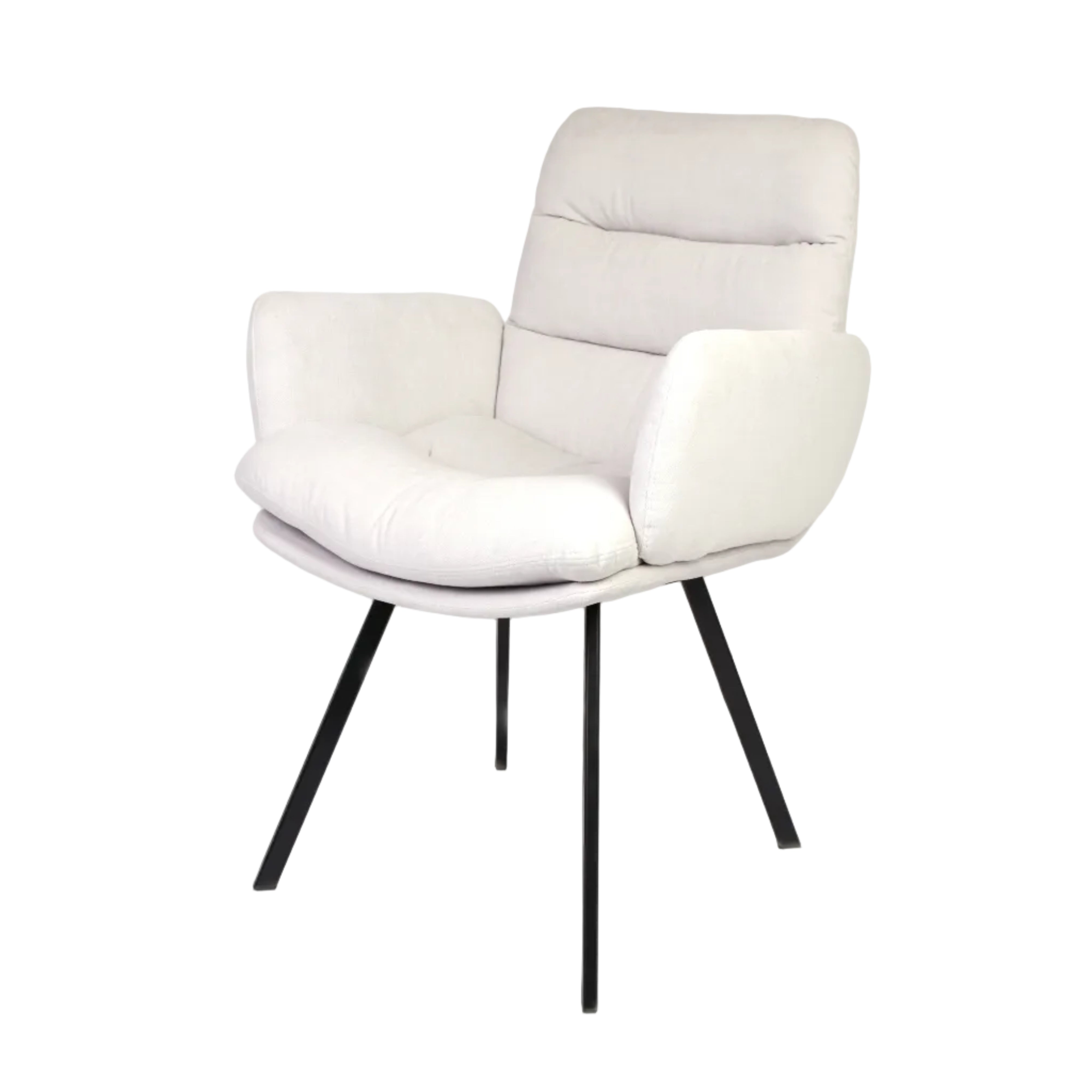 Jonathan armchair metal legs
