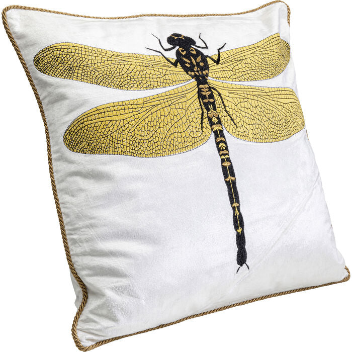 Poduszka dekoracyjna Glitter Dragonfly White