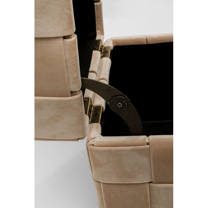 Pufy ze schowkiem Weave Beige – KARE Design