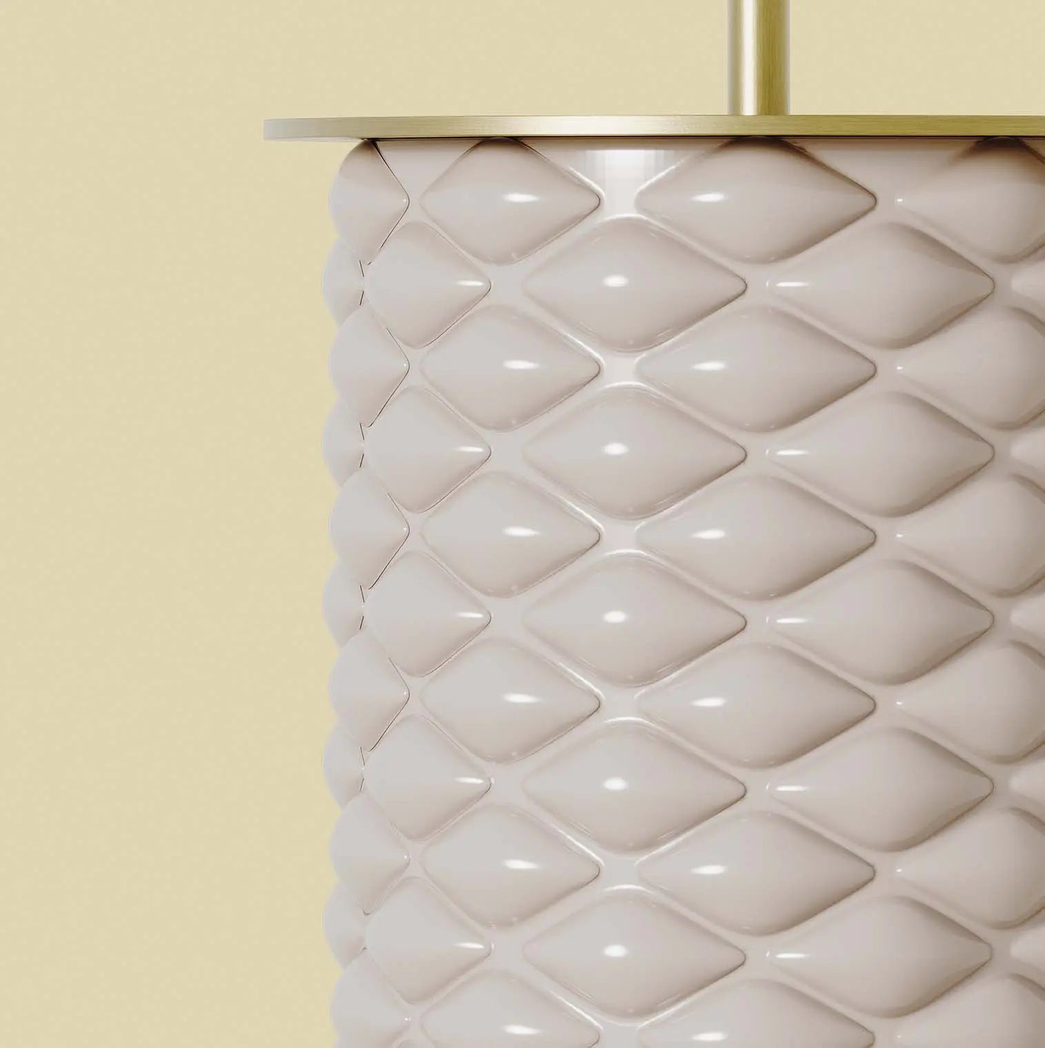 Olas – lampa stołowa szklana z marmurem