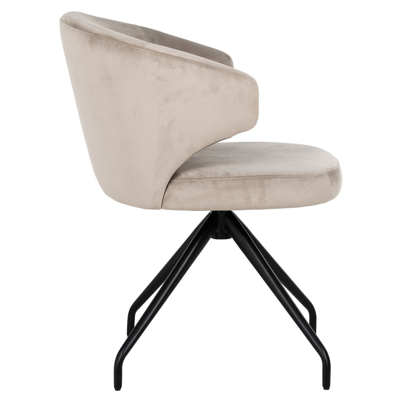 Krzesło Milly Khaki Velvet