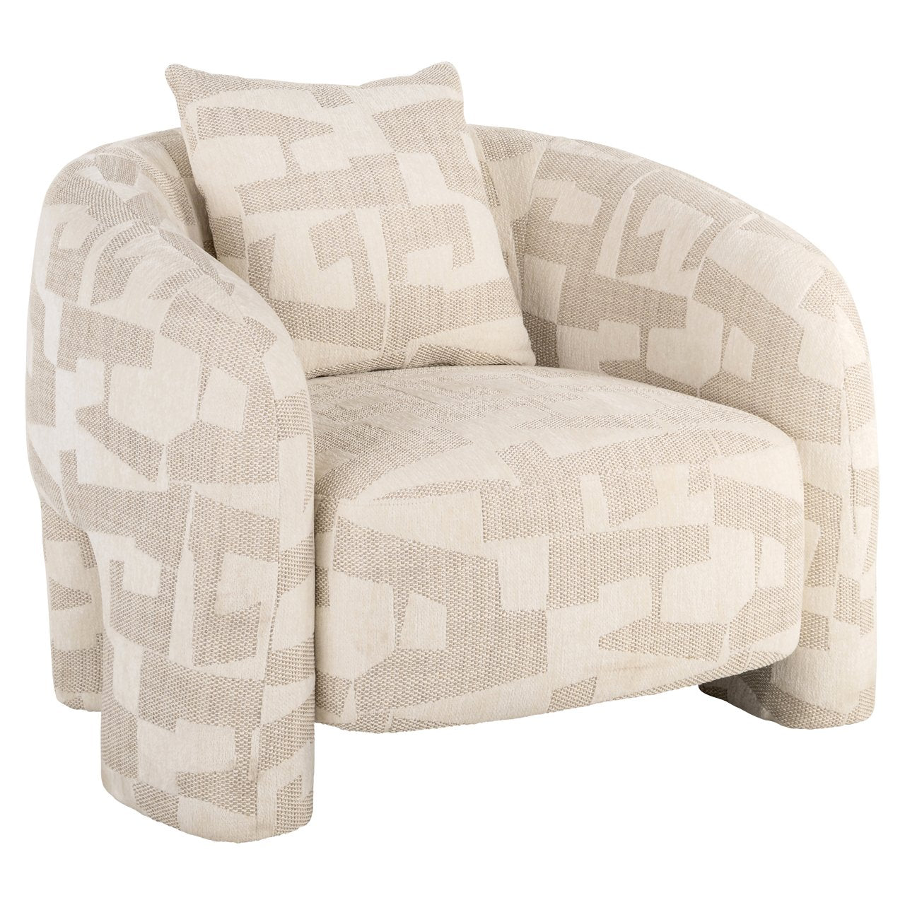 Fotel wypoczynkowy Tuscany Beige Graffic – Richmond Interiors