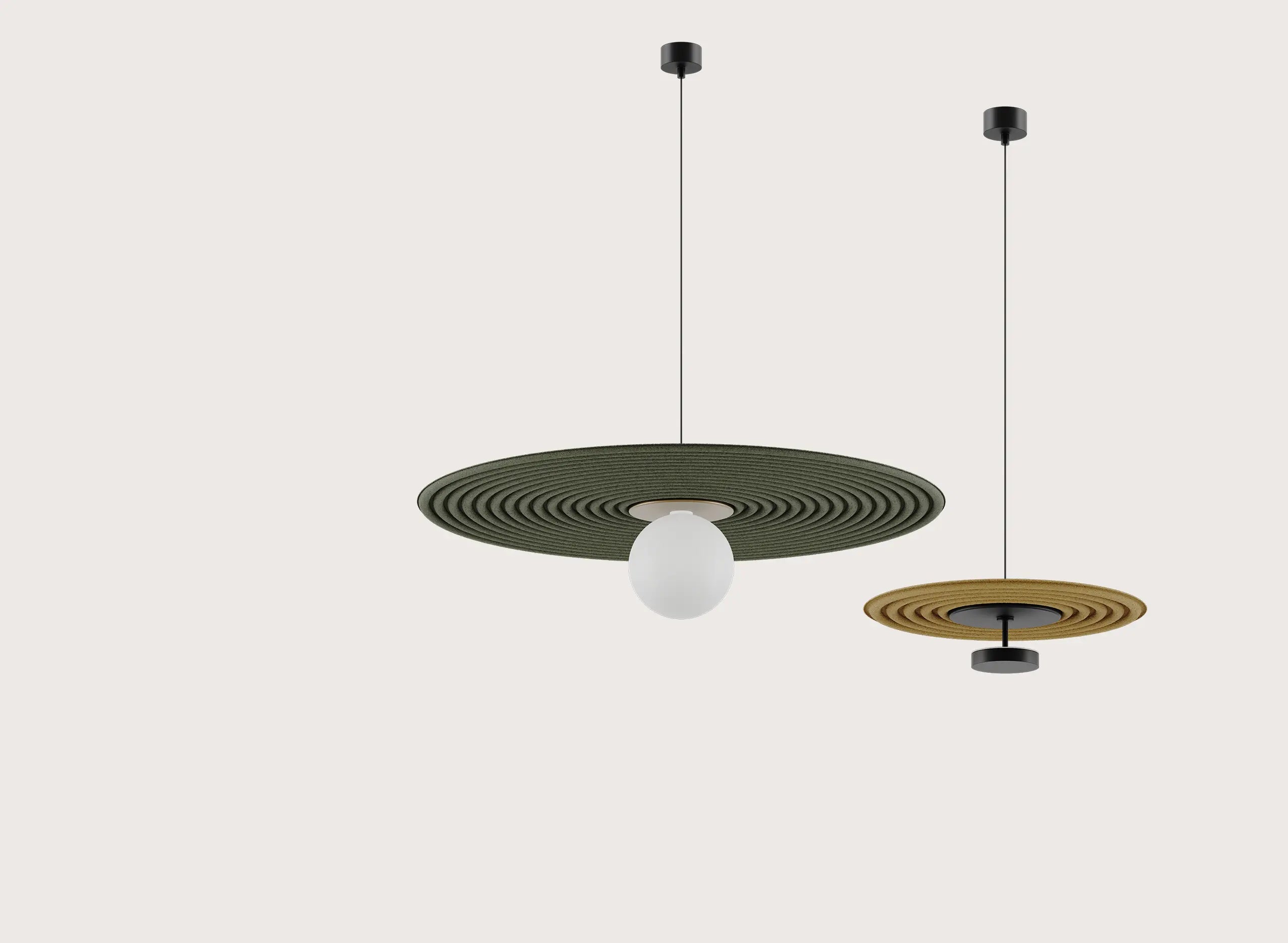 Tico 100 – lampa wisząca akustyczna
