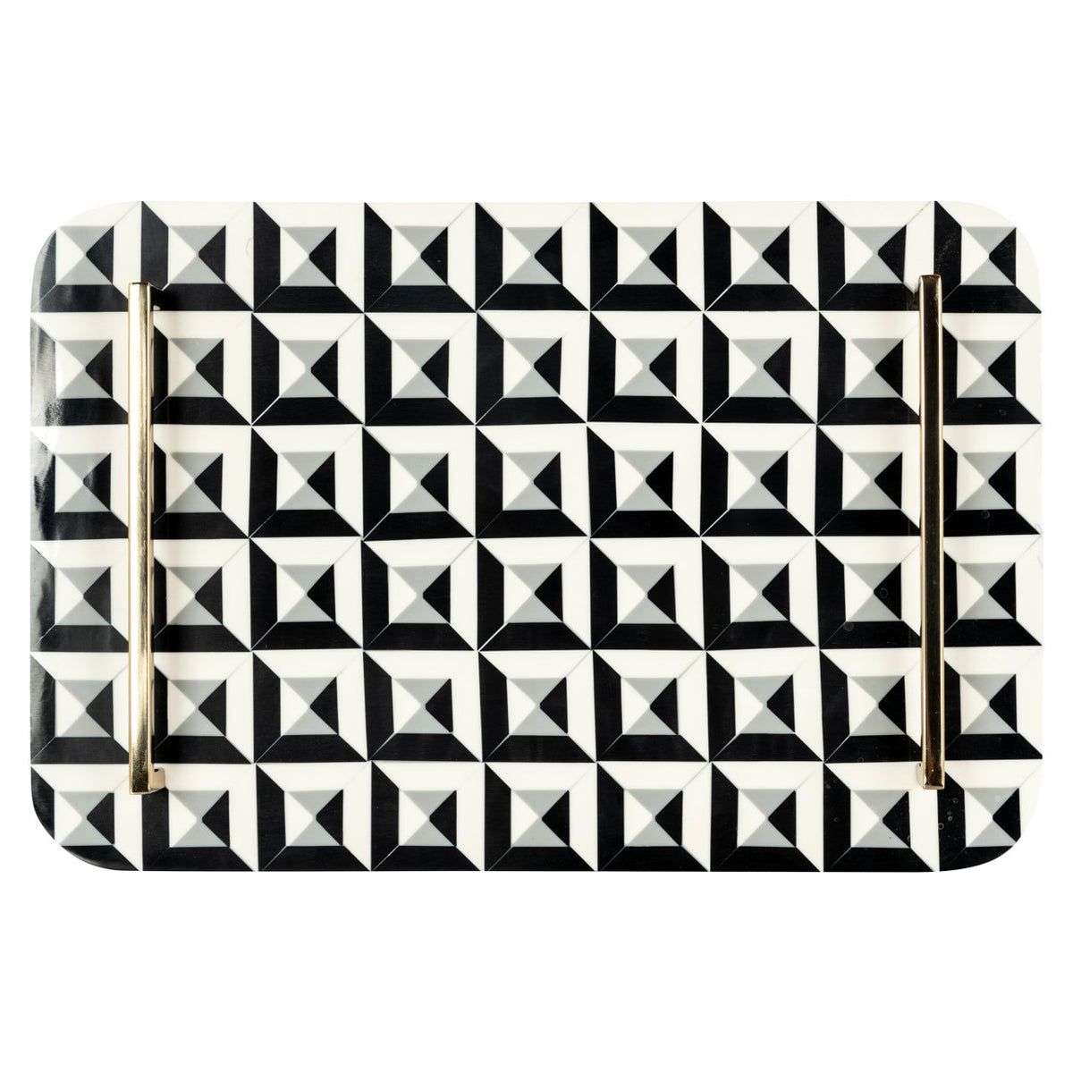 Birte czarno-biały Tray