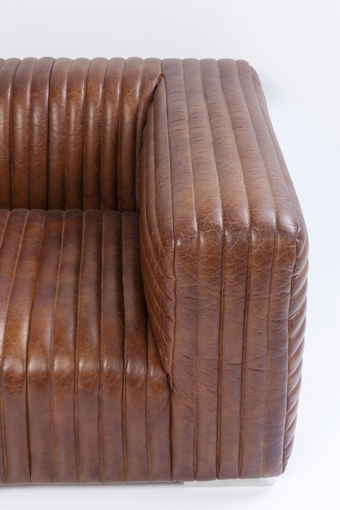 Malibu – sofa 3-osobowa skórzana brązowa