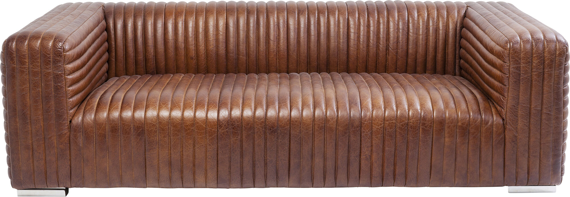 Malibu – sofa 3-osobowa skórzana brązowa