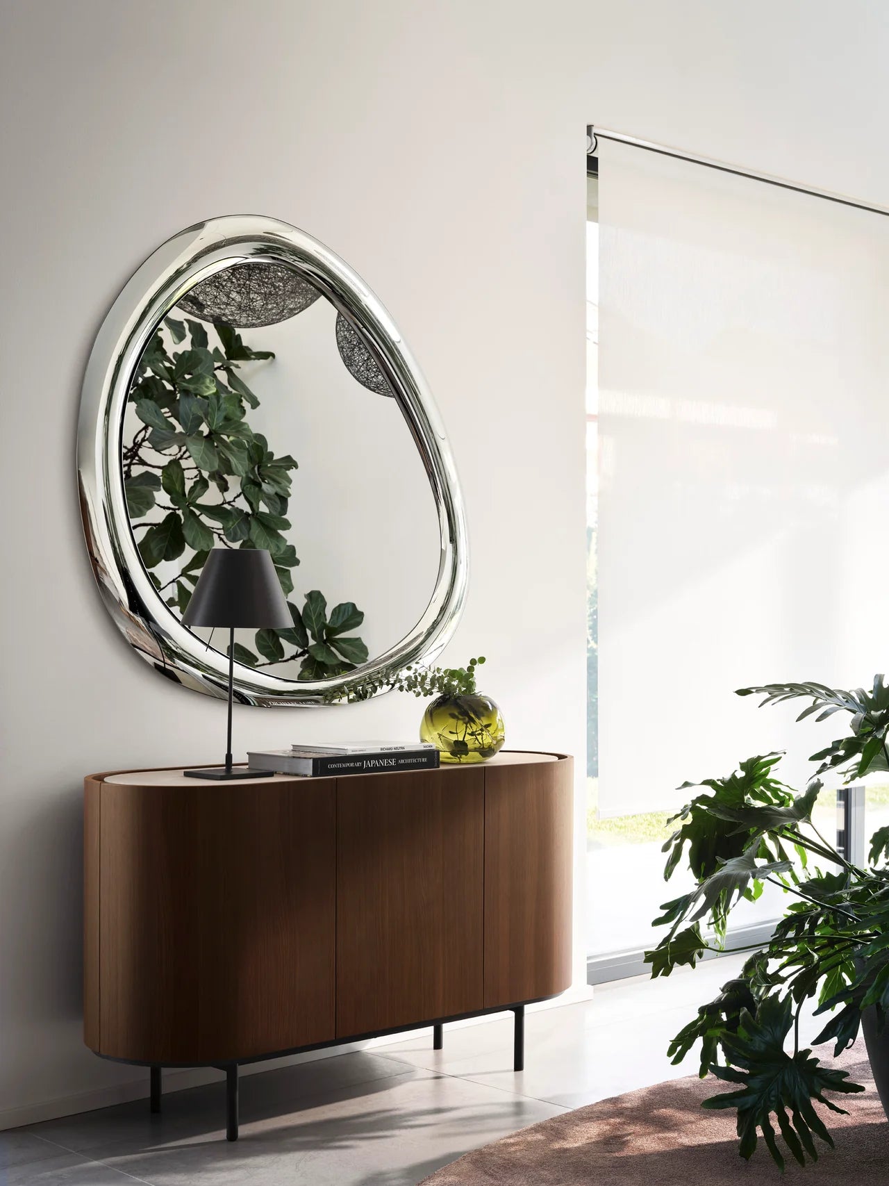 Lustro Aura szare szkło – Calligaris