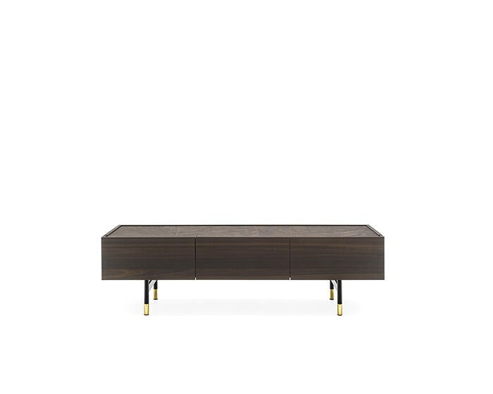 Komoda RTV Horizon 180 cm na prostokątnej podstawie Calligaris