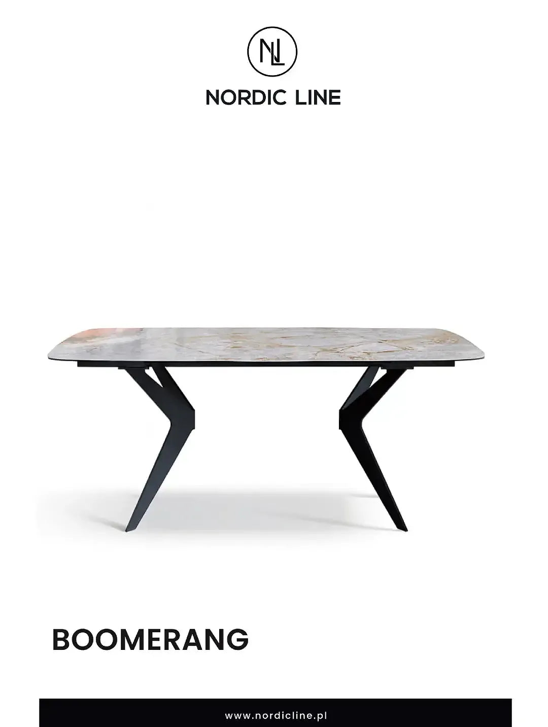 Stół Bumerang – designerski stół jadalniany Nordic Line