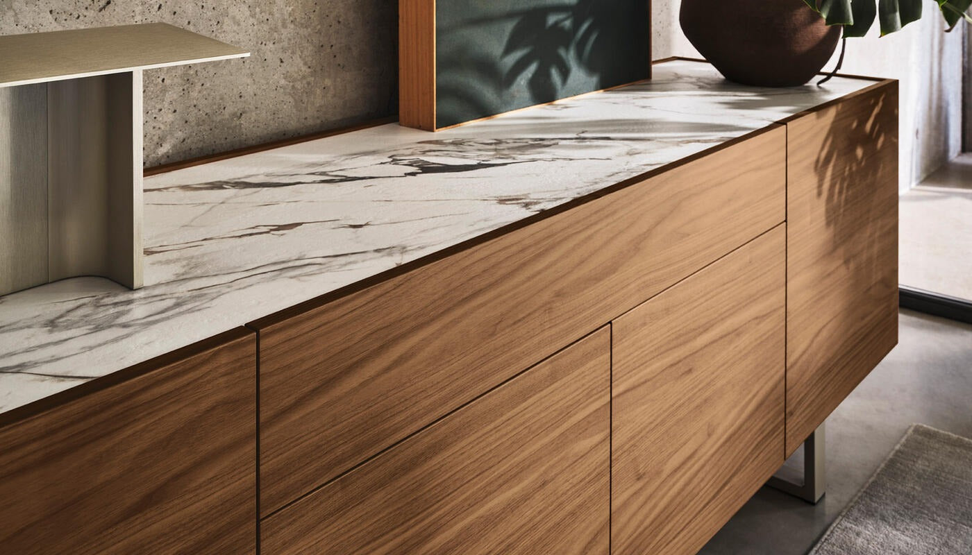 Komoda Horizon 4-drzwiowa 210 cm Calligaris