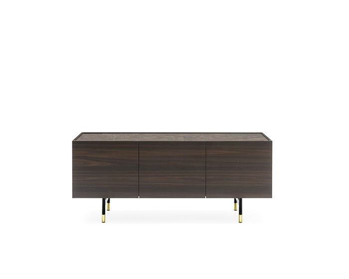 Komoda Horizon 3-drzwiowa 180 cm na prostokątnej podstawie Calligaris