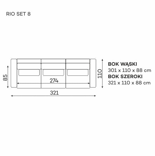 Rio – sofa i narożnik modułowy – zdjęcie 17