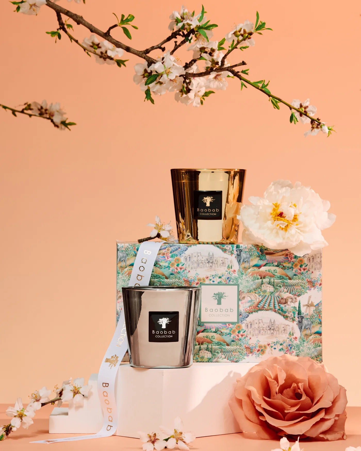Duo Candles Les Exclusives Aurum – Platinum – zestaw świec Baobab Collection