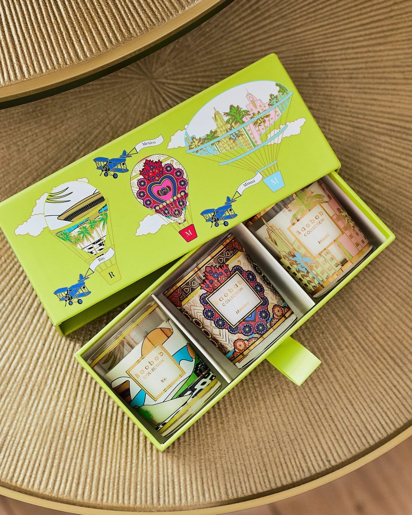 Trio Travel Candles Rio – Mexico – Miami – zestaw świec Baobab Collection