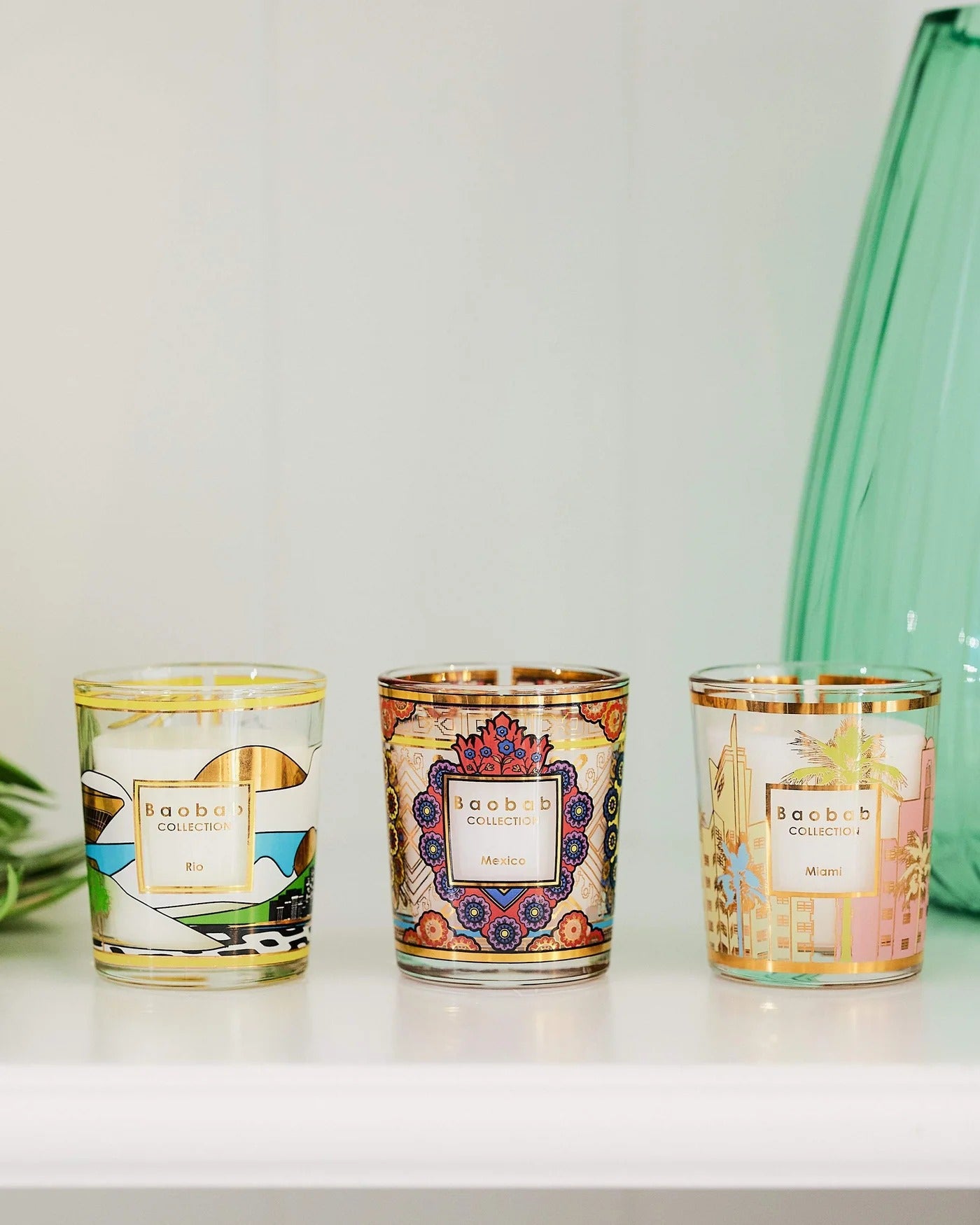 Trio Travel Candles Rio – Mexico – Miami – zestaw świec Baobab Collection