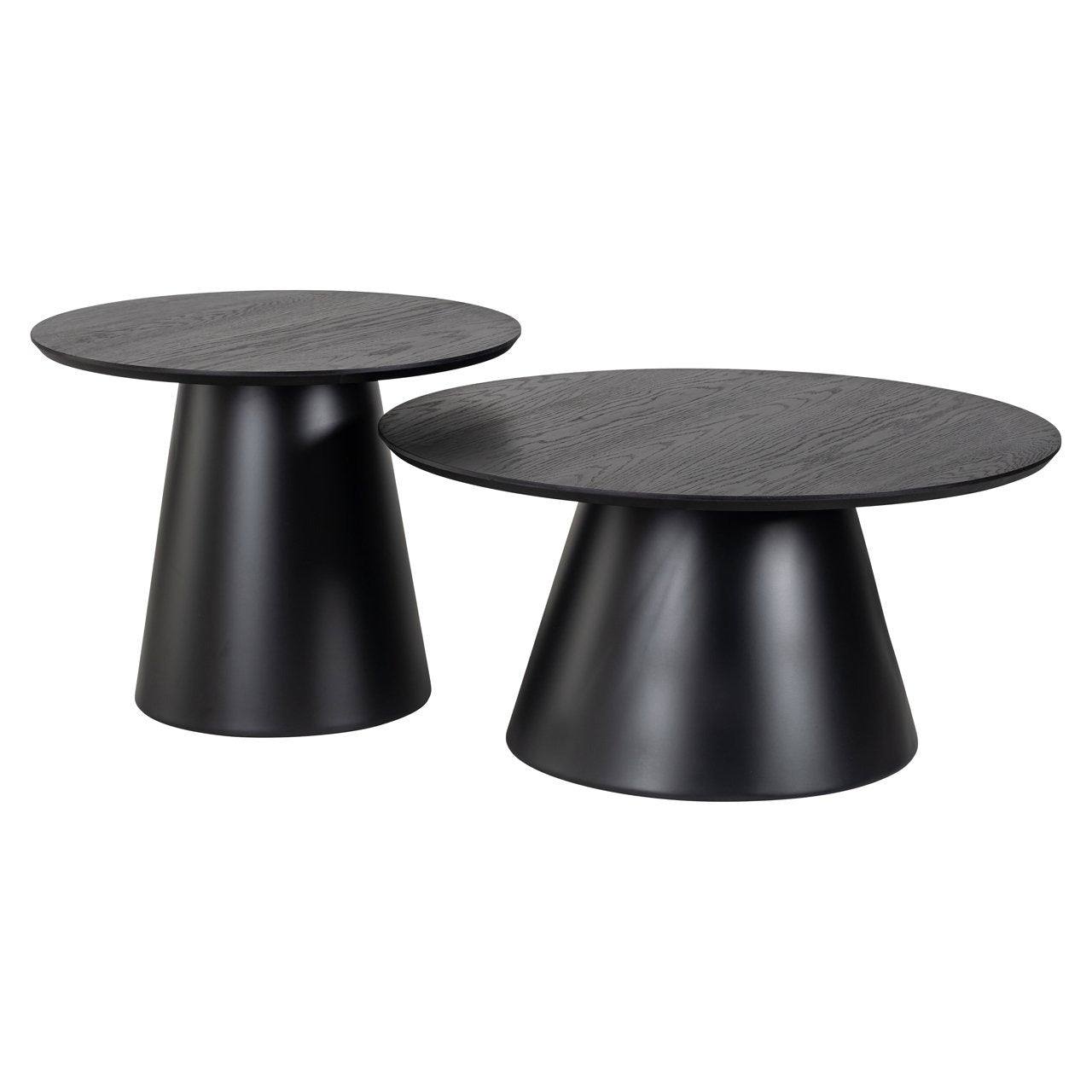 Stolik kawowy Jazz czarny zestaw 2 szt. – Richmond Interiors