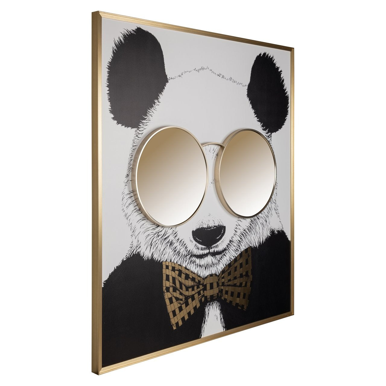 Obraz dekoracyjny Panda czarno-złoty - Richmond Interiors