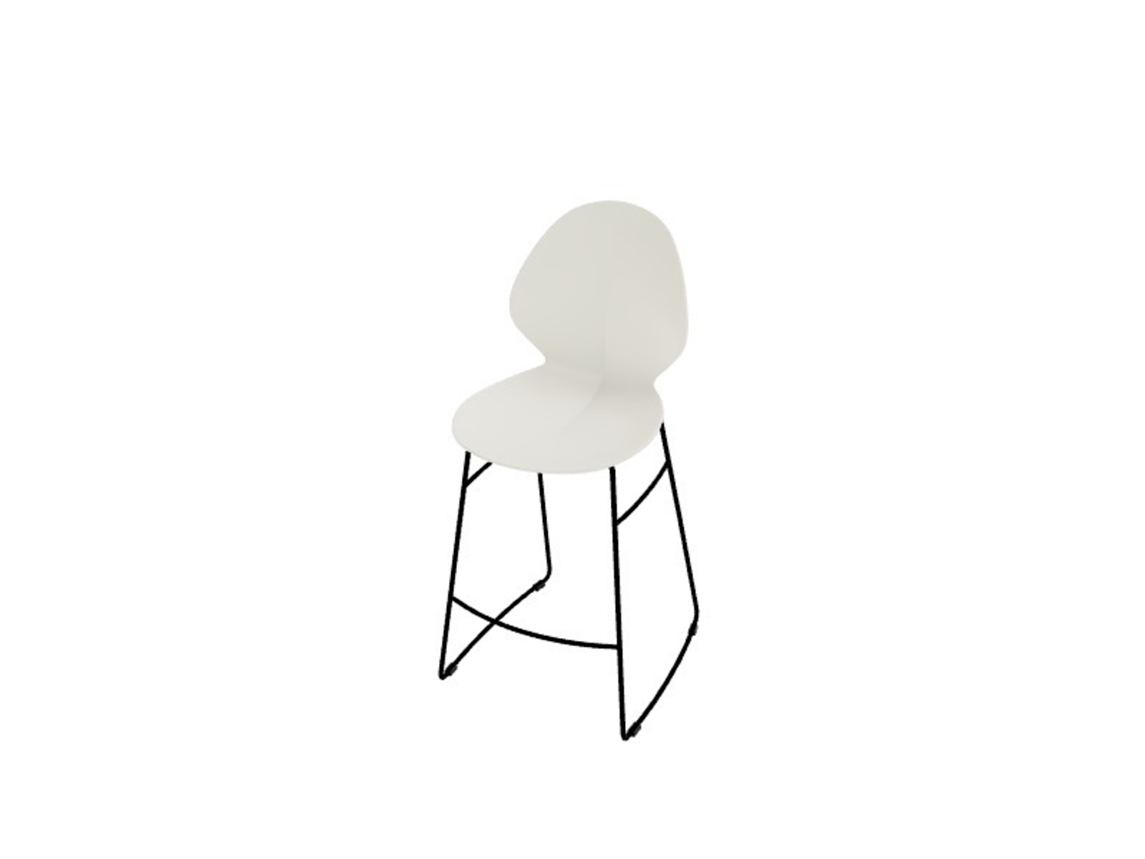 Hoker Basil na płozach 66,5 cm Calligaris