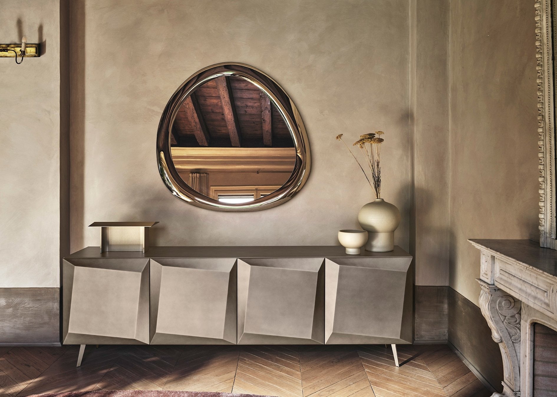 Lustro Aura 124 × 125 cm Calligaris