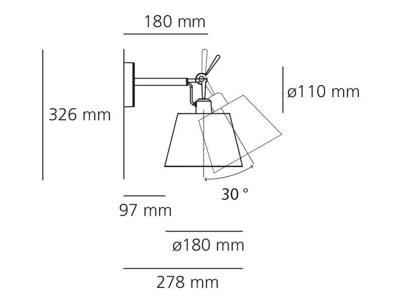 Tolomeo Parete – kinkiet