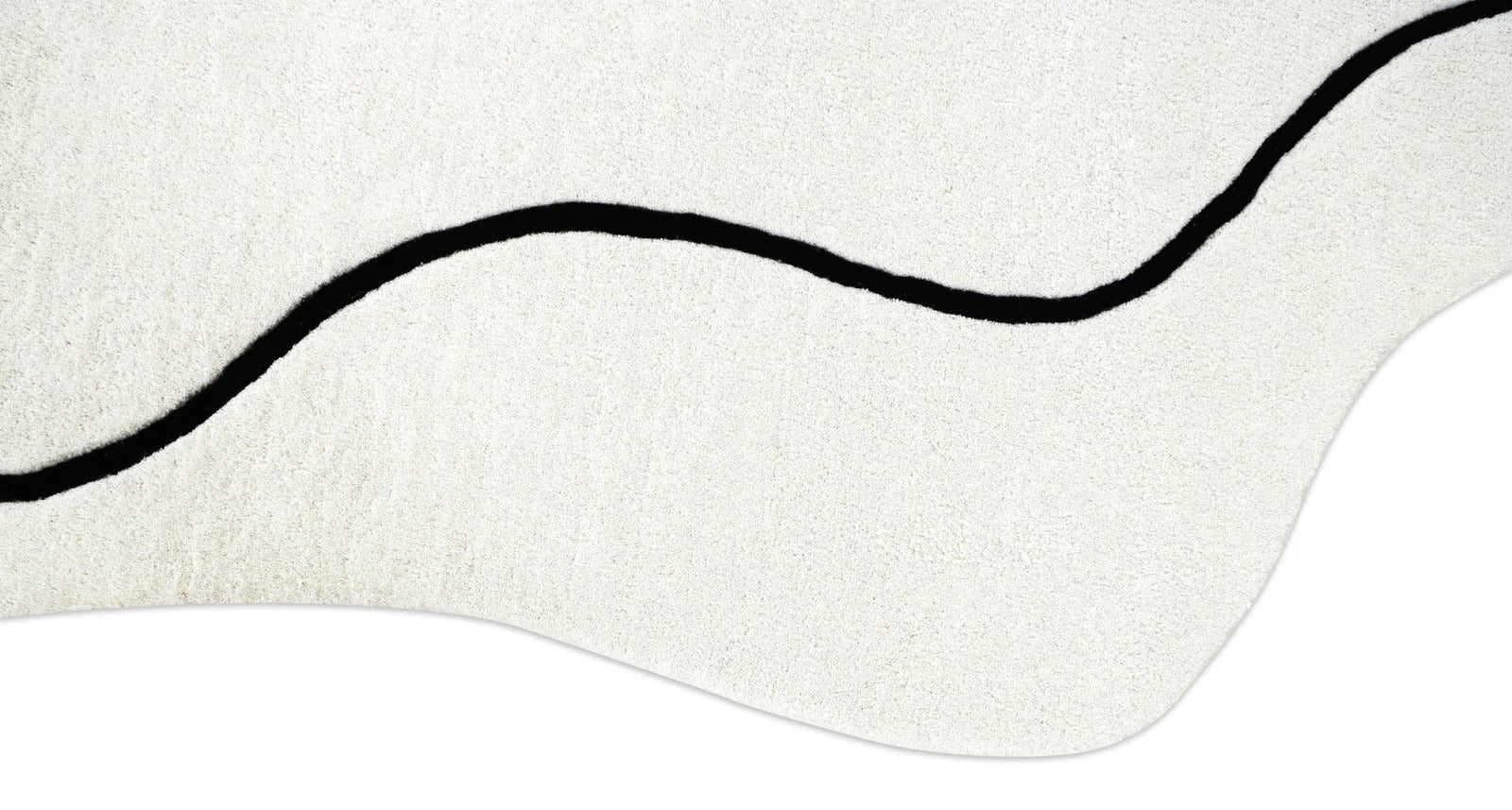 Dywan Loop Ivory nieregularny wełniany