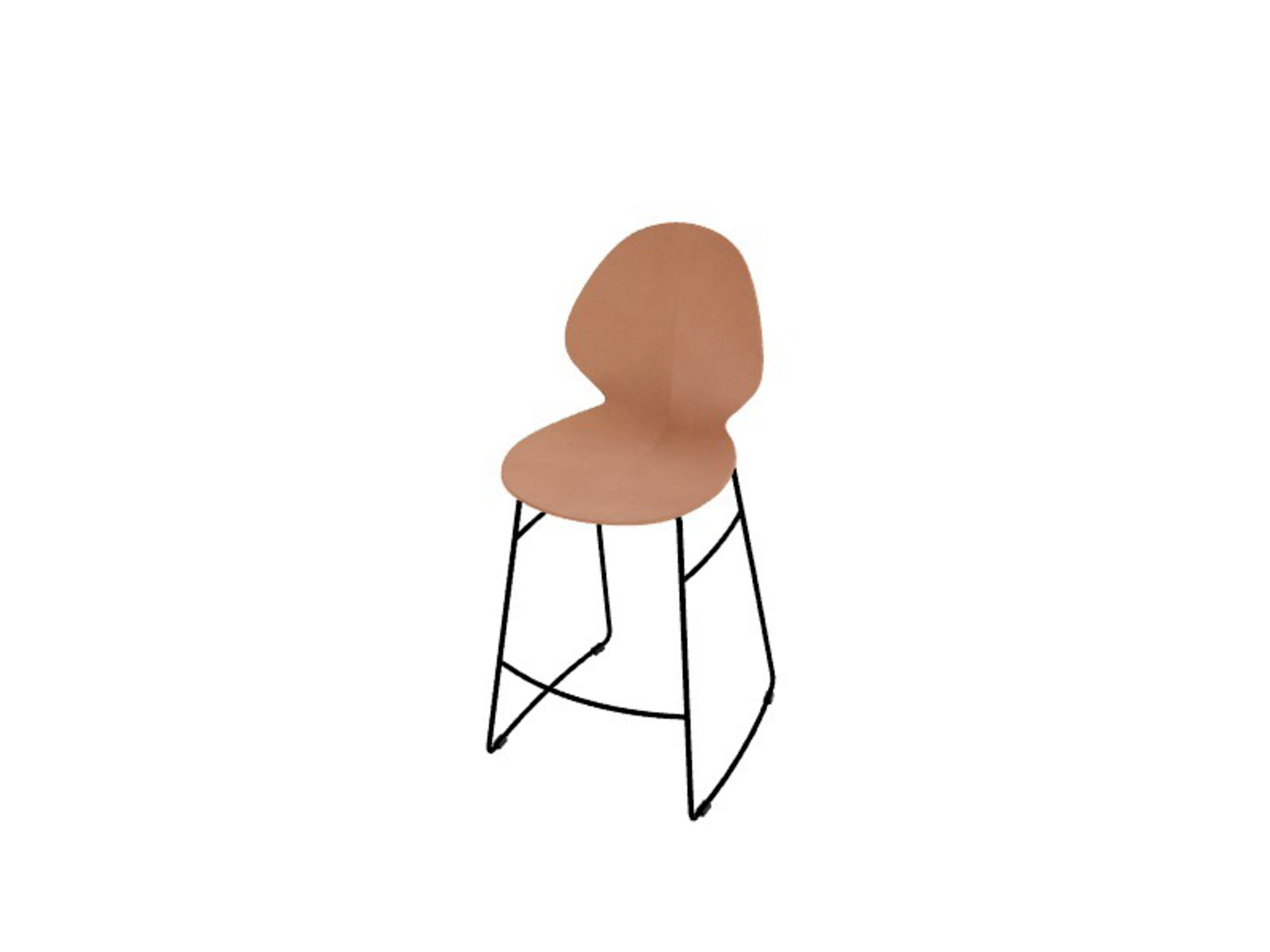 Hoker Basil na płozach 66,5 cm Calligaris