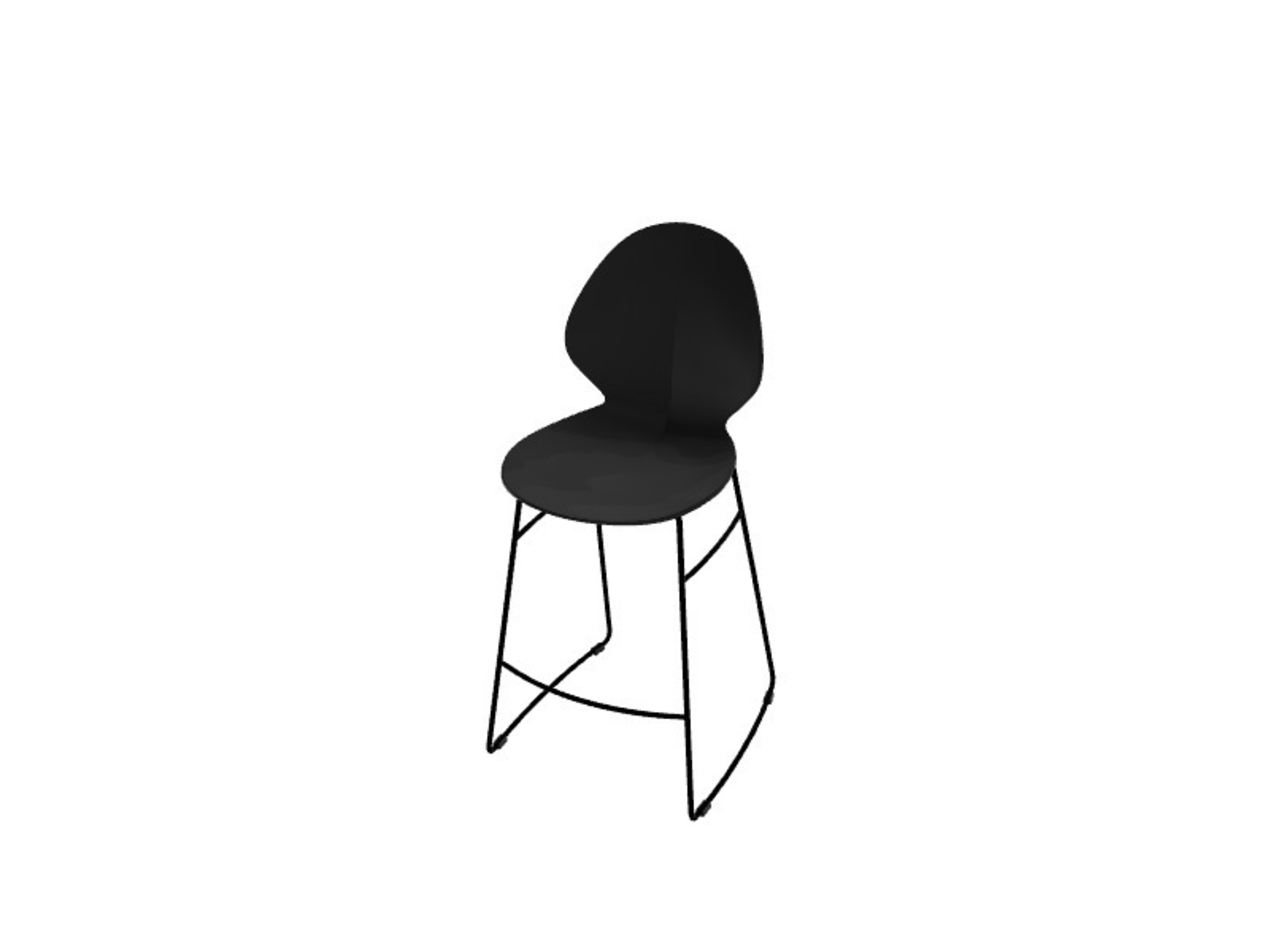 Hoker Basil na płozach 66,5 cm Calligaris