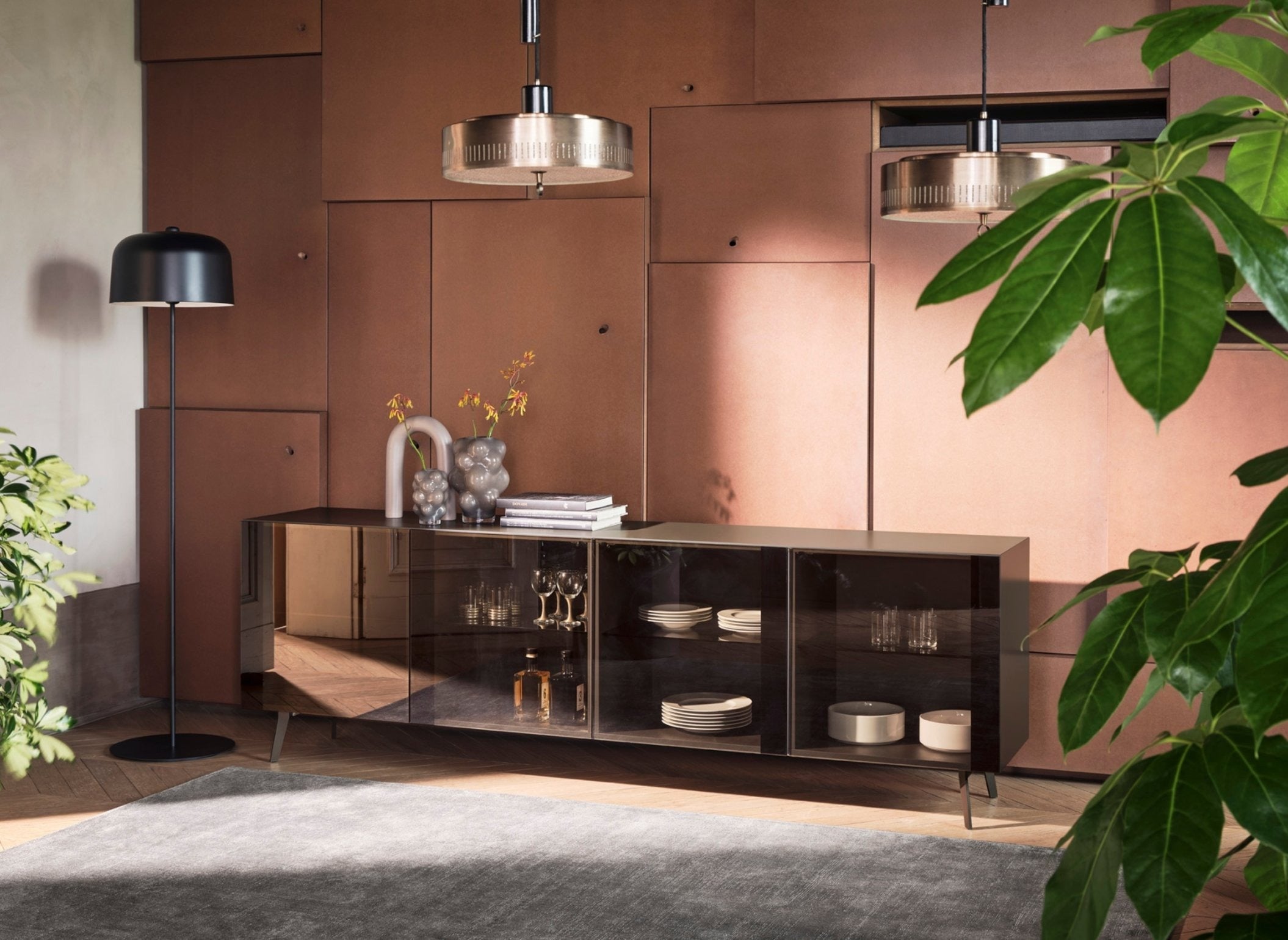 Komoda Crystal 4-drzwiowa 241 cm Calligaris