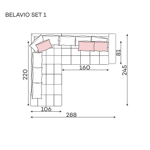 Belavio Set 1 – narożnik