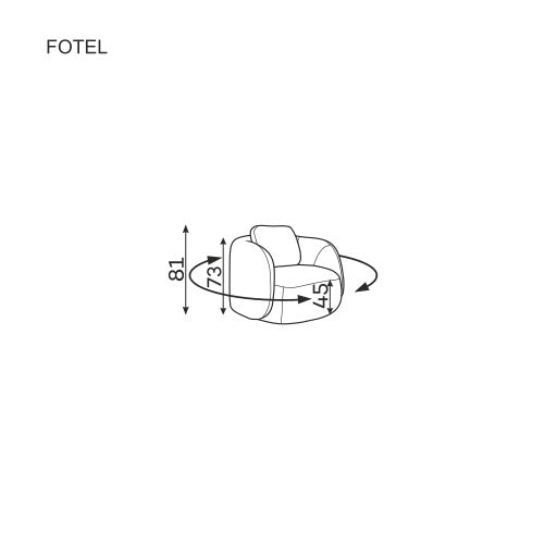 Fotel Domani obrotowy – zdjęcie 7