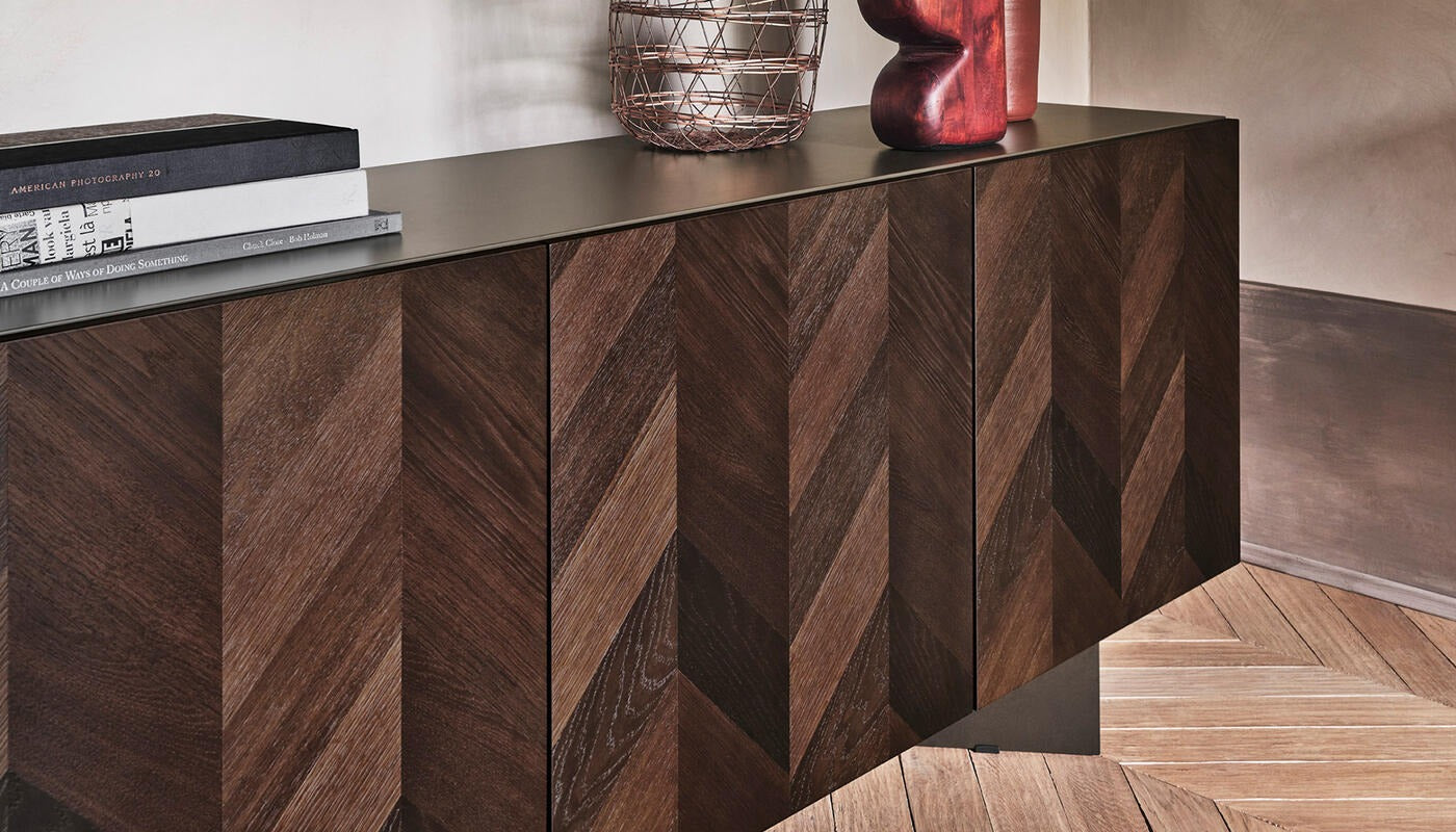 Komoda Intarsi 3-drzwiowa 181 cm Calligaris