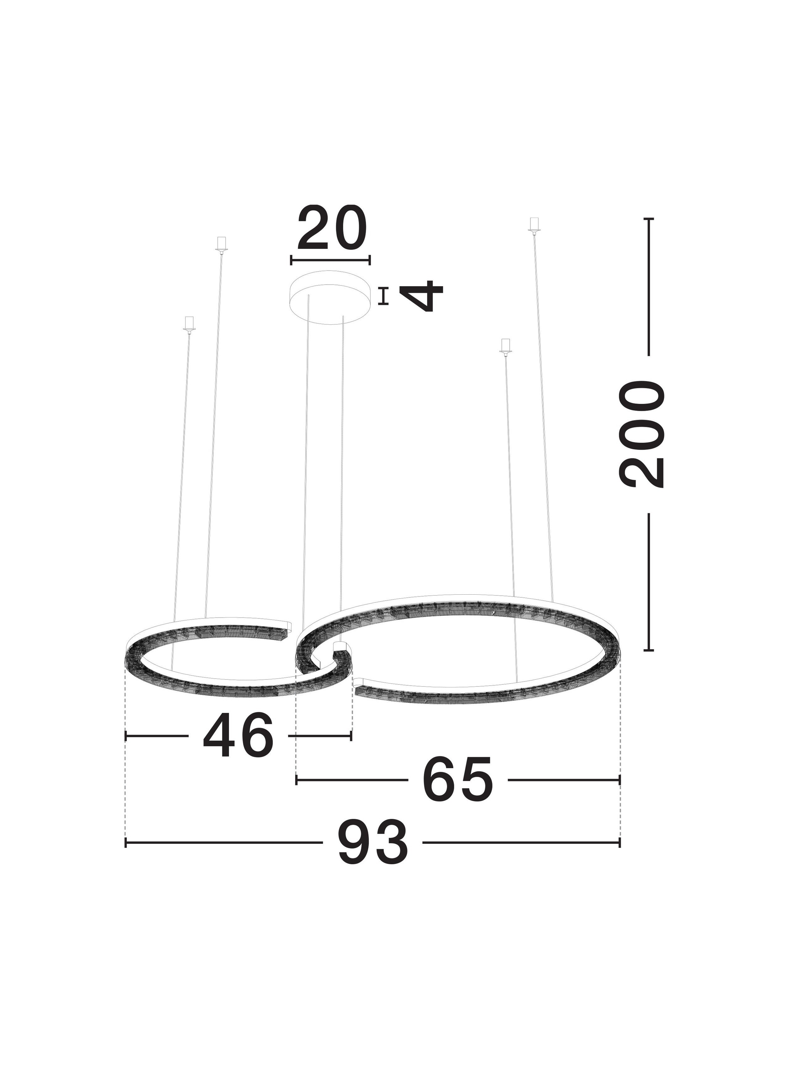 Lampa wisząca Gleamy – Nova Luce