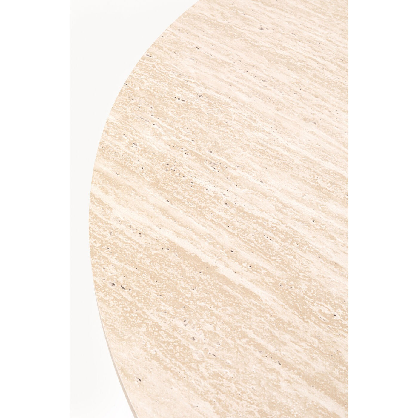 Cono Travertin Oak Ø120 cm – stół jadalniany