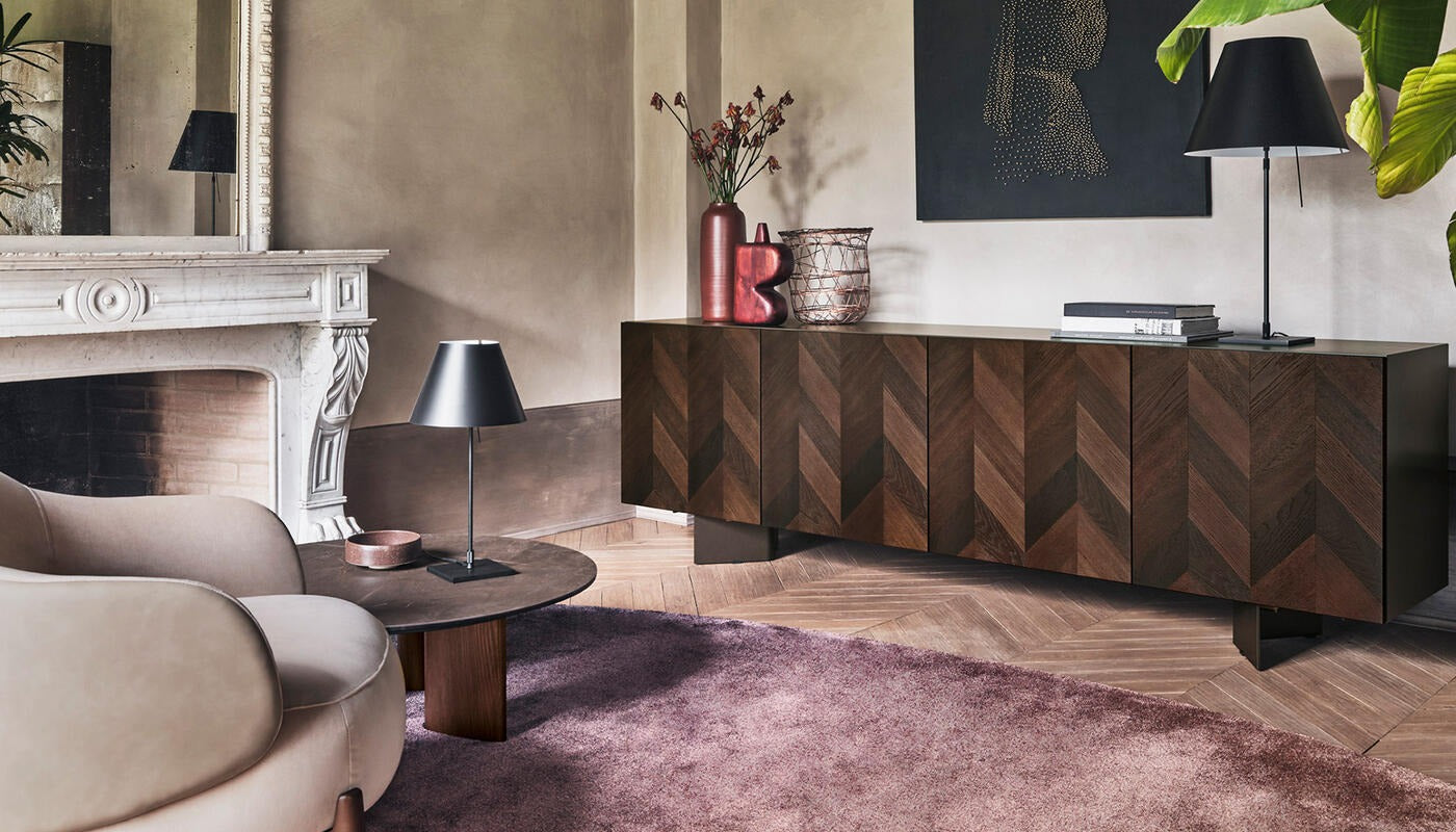 Komoda Intarsi 4-drzwiowa 241 cm Calligaris