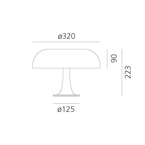 Nessino – pomarańczowa lampa stołowa